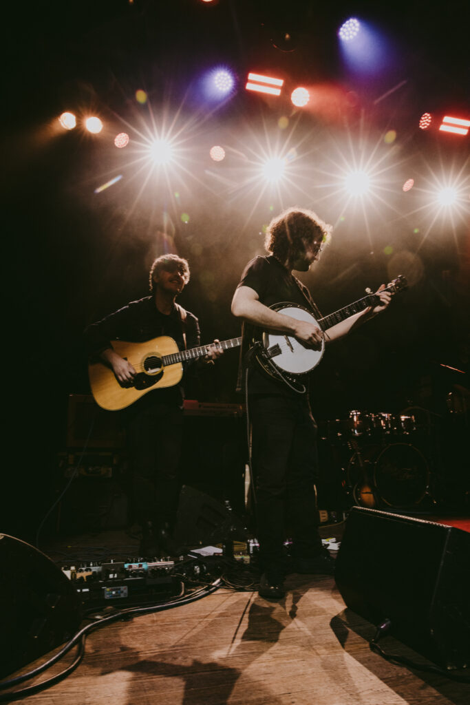 Taylor Shuck playing banjo with The War and Treaty Credit to Savannah Lauren